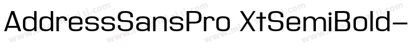 AddressSansPro XtSemiBold字体转换